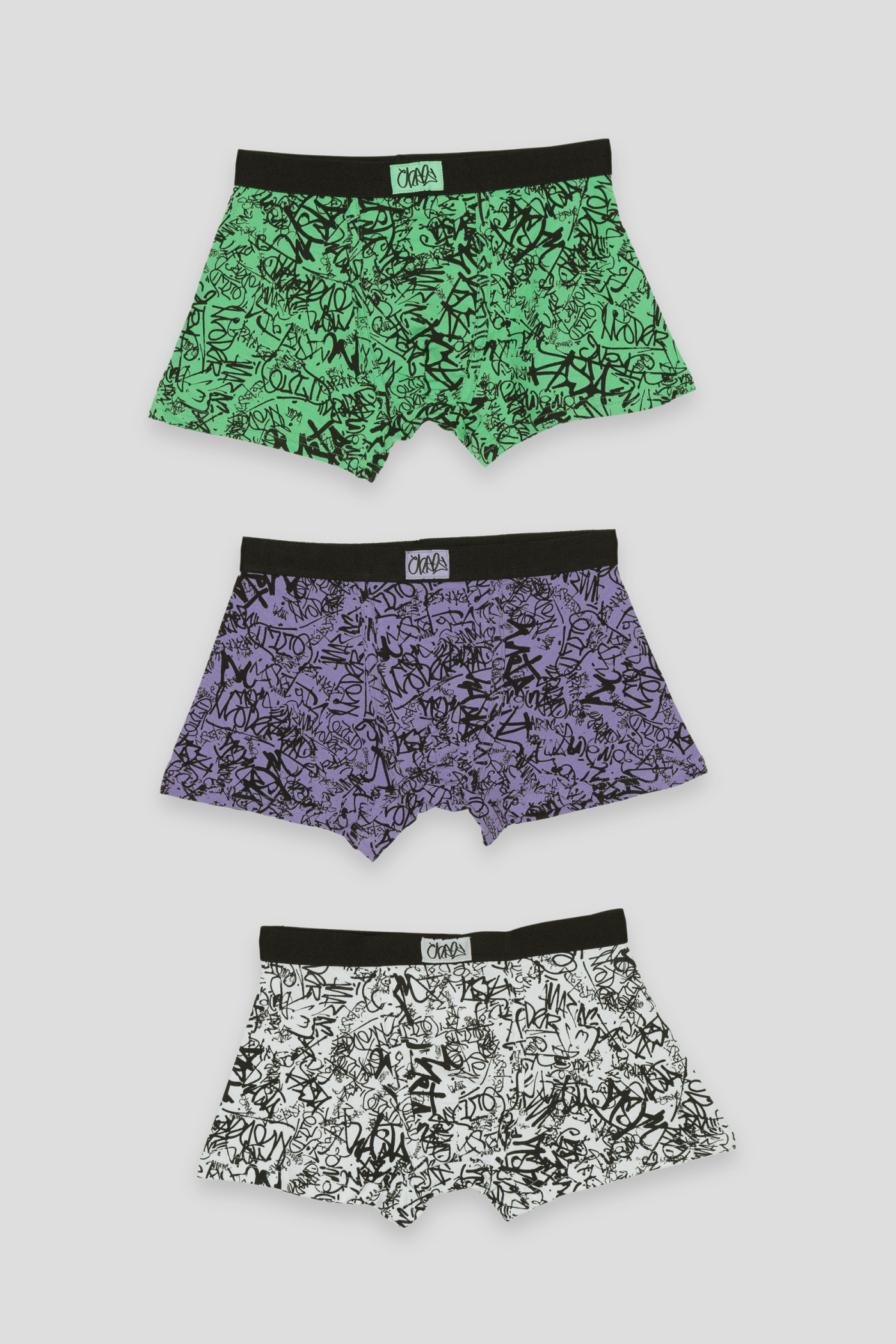 Bokserki z motywem graffiti 3-PAK