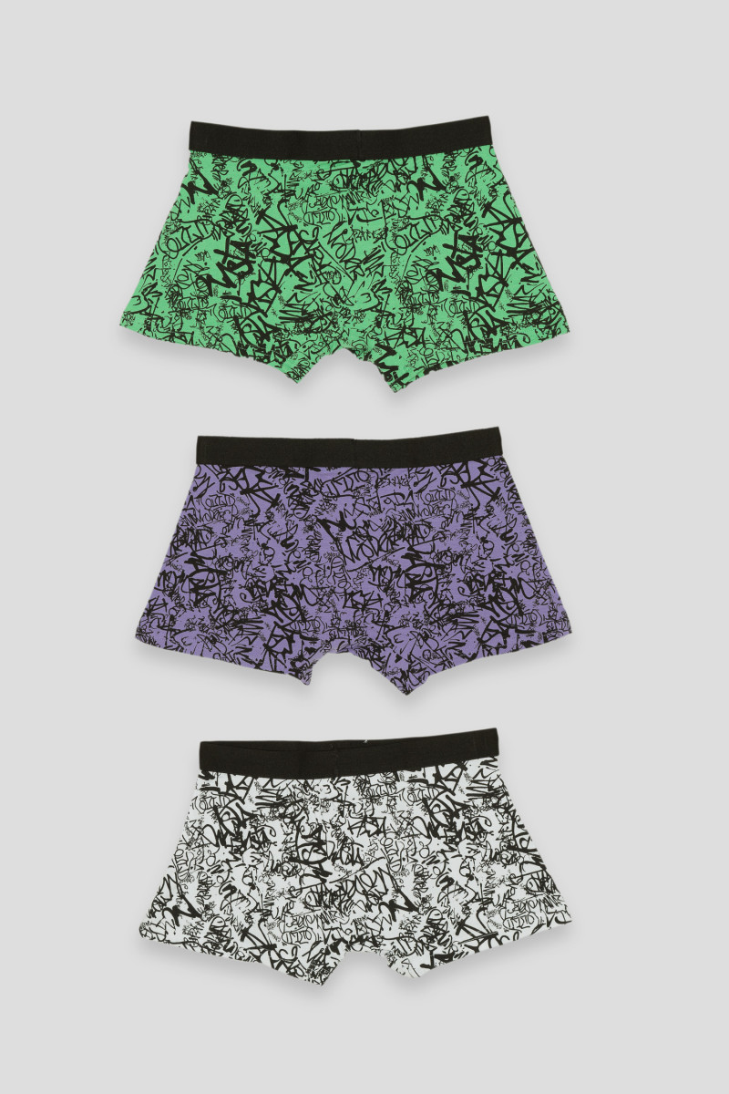 Bokserki z motywem graffiti 3-PAK