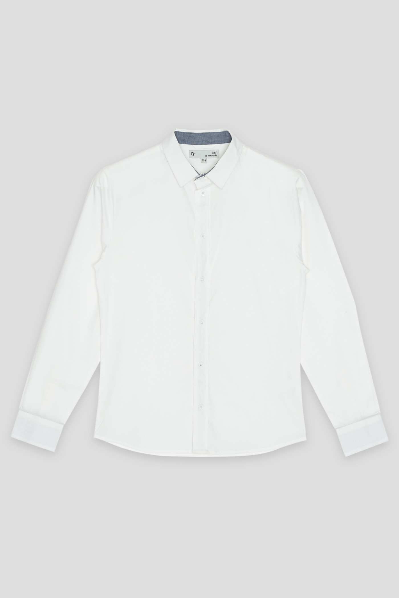 Biała klasyczna koszula z długim rękawem