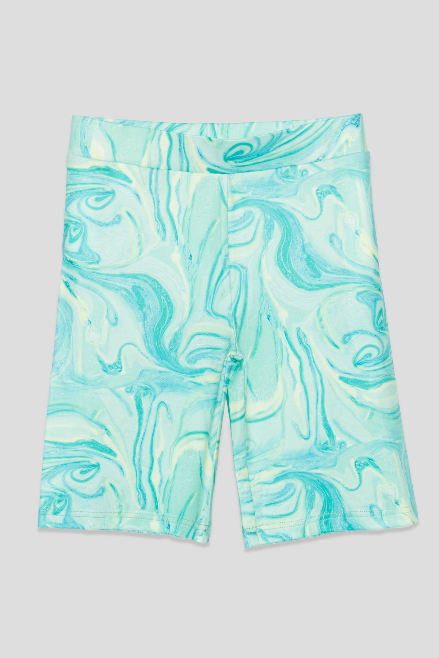 Szorty tie dye typu biker