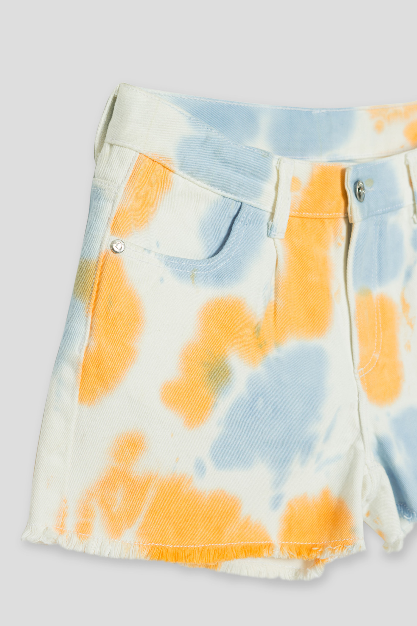 Krótkie jeansowe spodenki TIE DYE