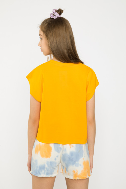 Żółty t-shirt HELLO SUMMER