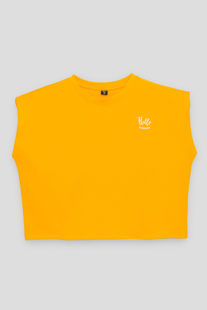 Żółty t-shirt HELLO SUMMER