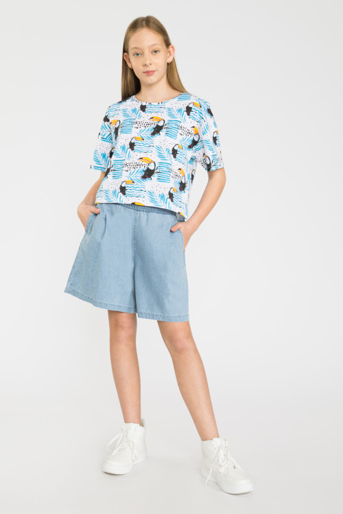 Wzorzysty t-shirt TUKAN