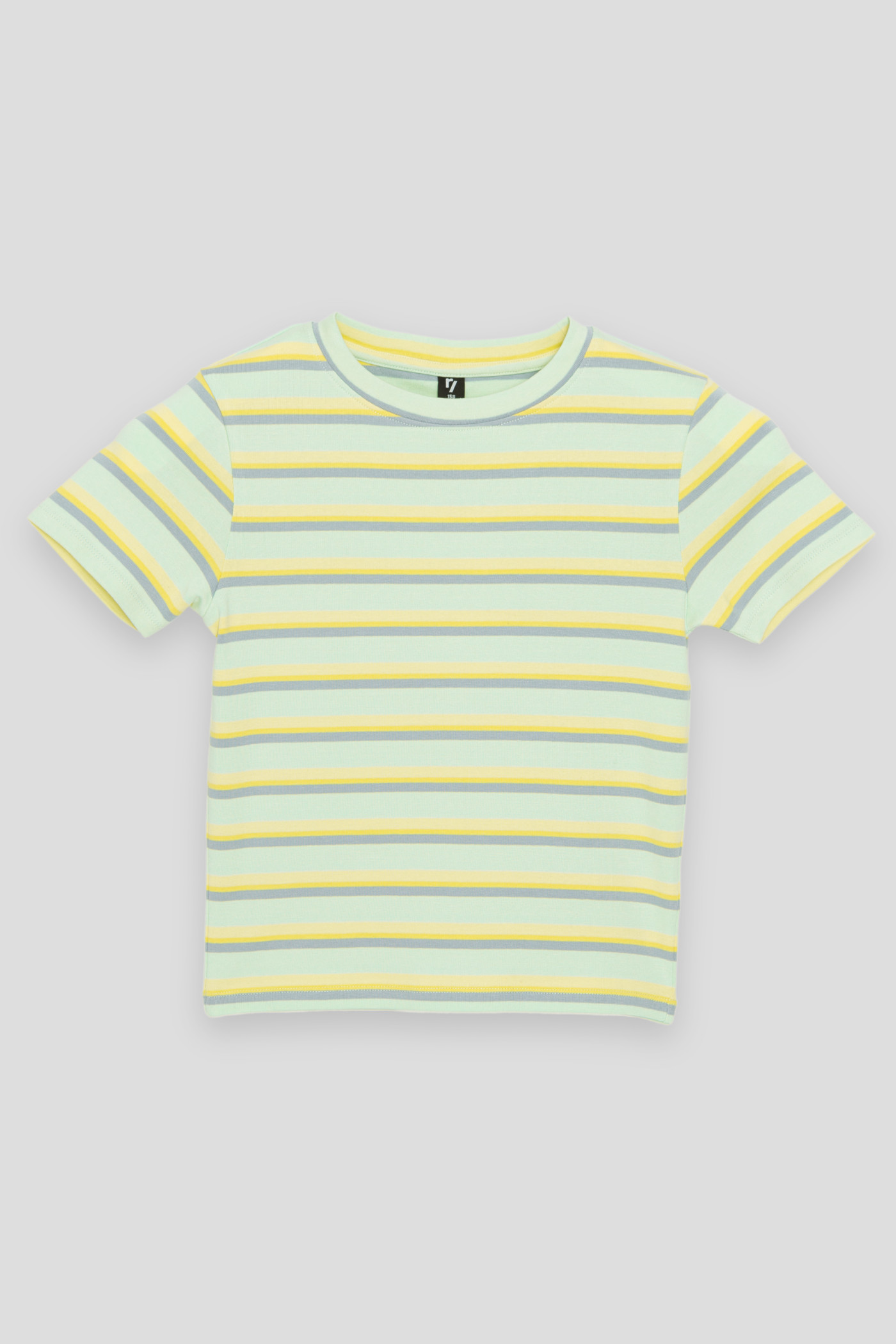 Zielony pastelowy t-shirt w paski