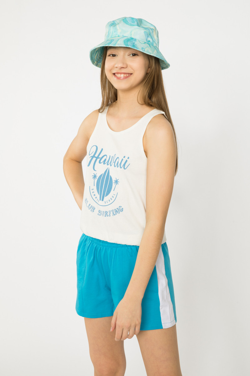 Kremowy top na ramiączkach HAWAII, kremowy