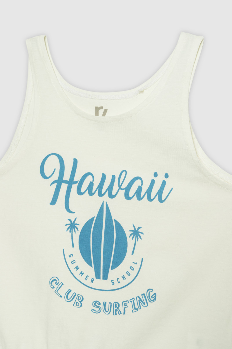 Kremowy top na ramiączkach HAWAII