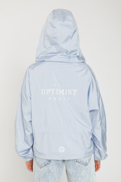 Przejściowa błękitna kurtka dla dziewczyny