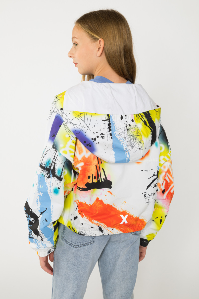 Kolorowa kurtka przejściowa dla dziewczyny