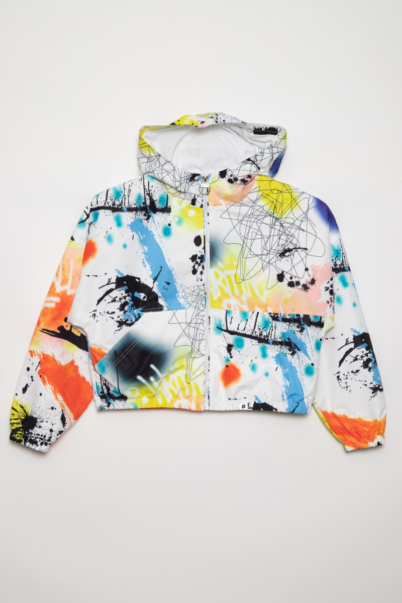 Kolorowa kurtka przejściowa dla dziewczyny