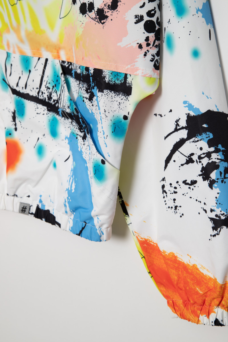 Kolorowa kurtka przejściowa dla dziewczyny