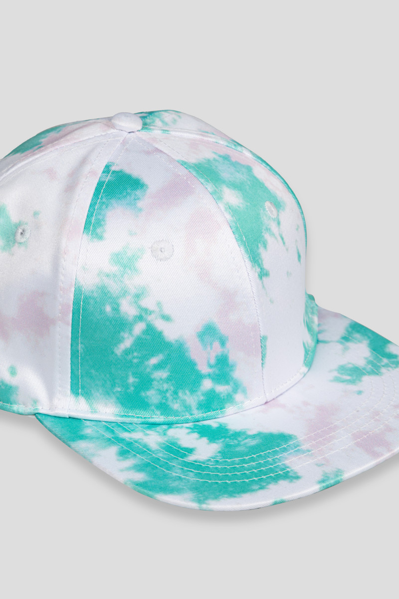 Czapka z daszkiem TIE DYE dla dziewczyny, multikolor