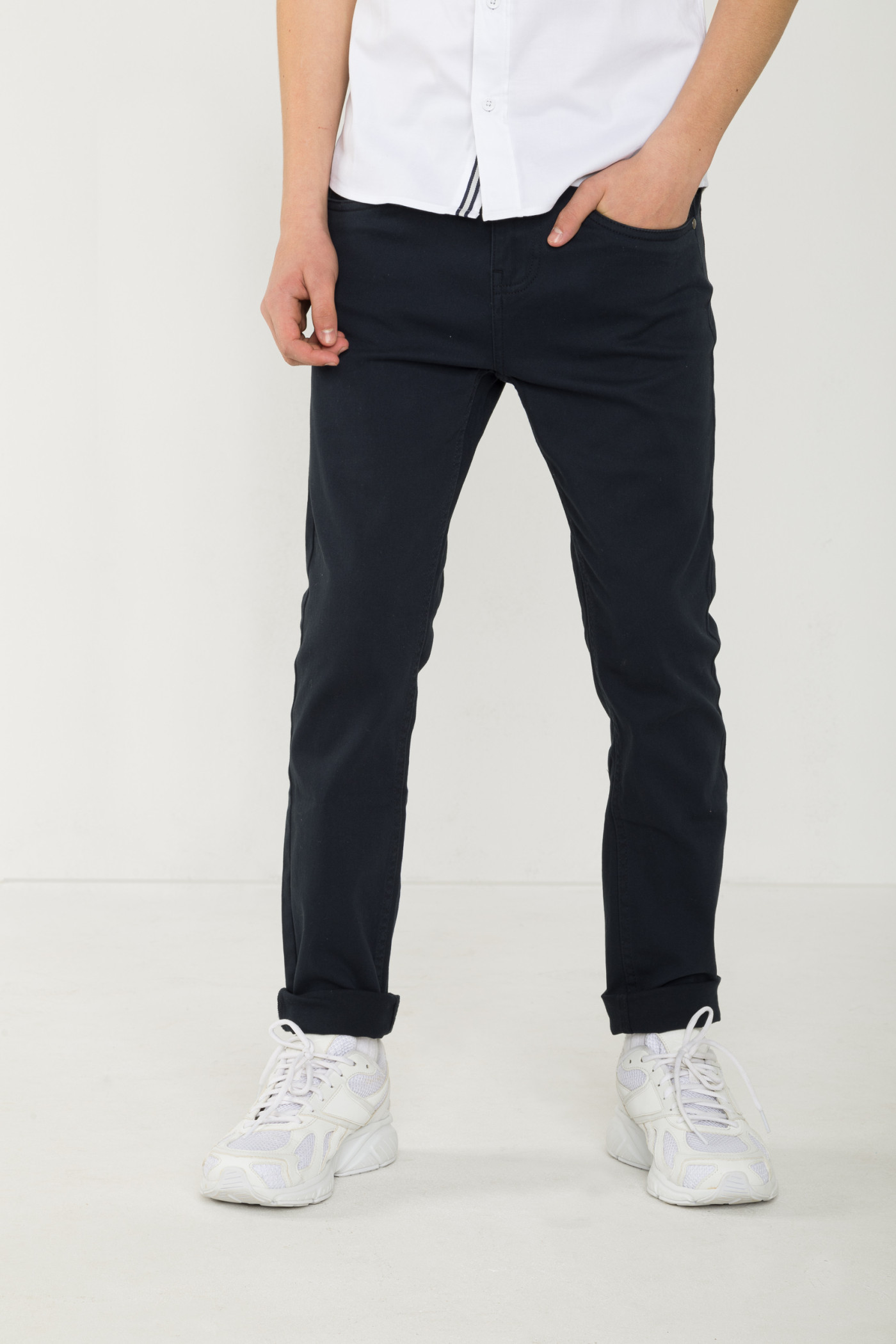 Granatowe spodnie REGULAR