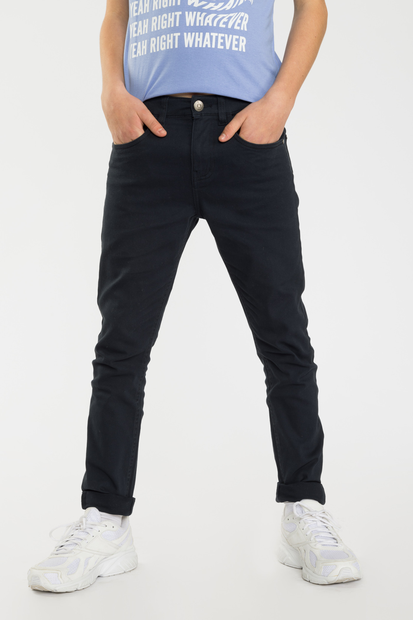 Granatowe spodnie SLIM