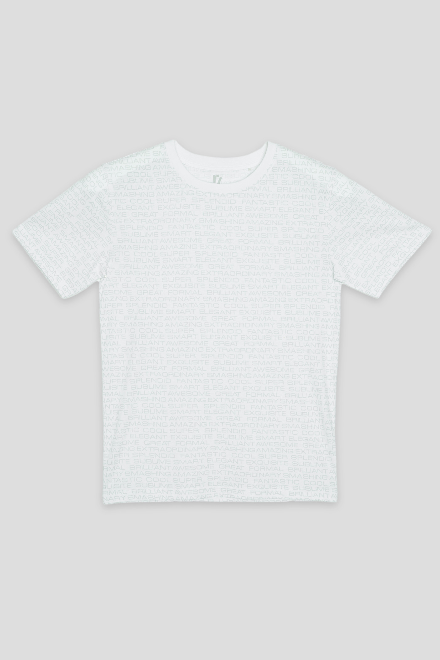 Biały T-shirt z napisami