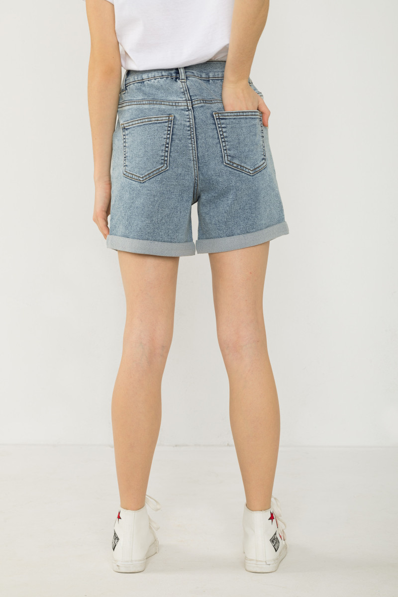 Krótkie spodenki jeansowe, niebieski