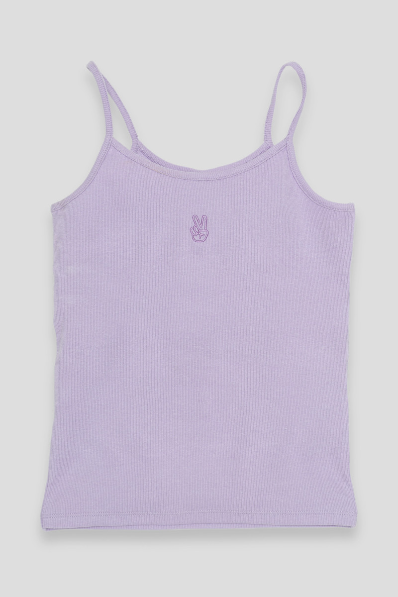 Fioletowy top na ramiączkach dziewczęcy | Reporter