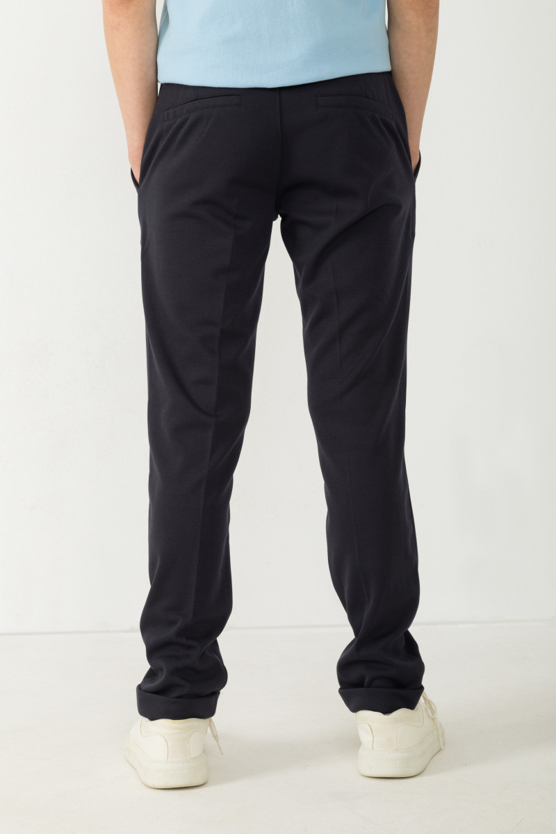 Granatowe spodnie garniturowe