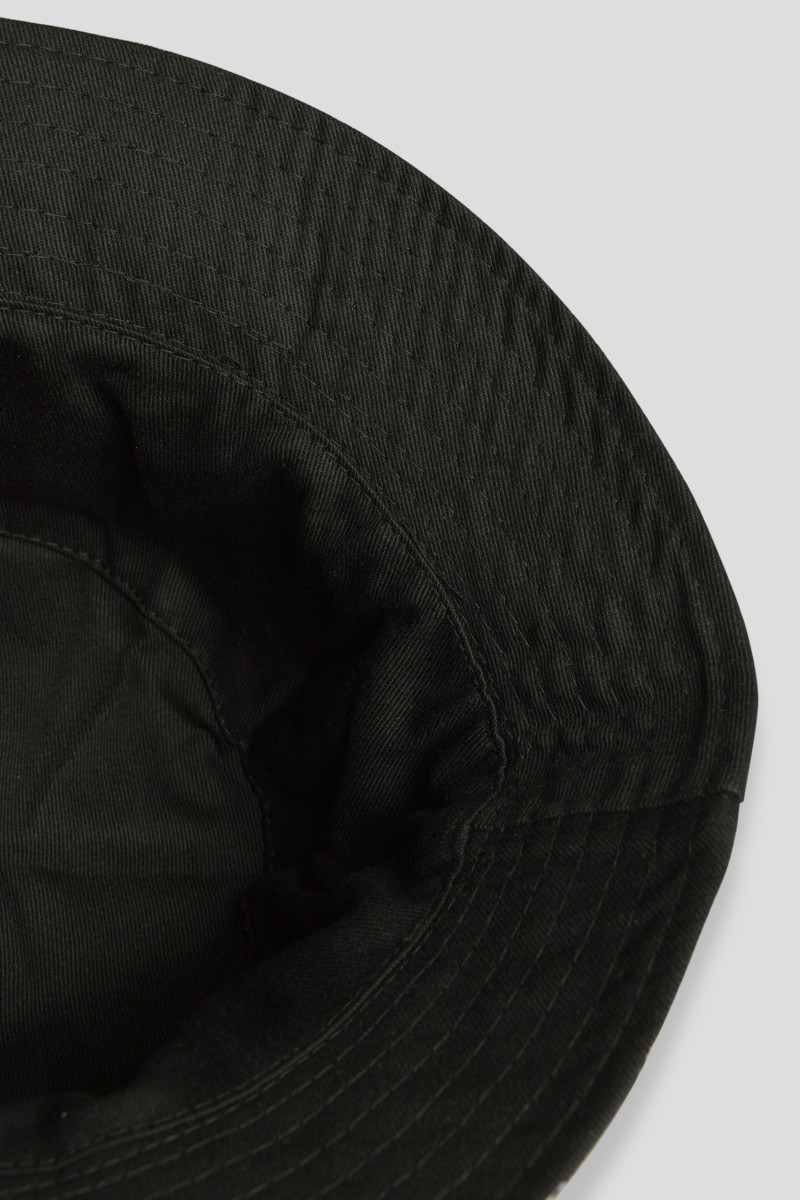 Czarny dwustronny kapelusz typu bucket hat