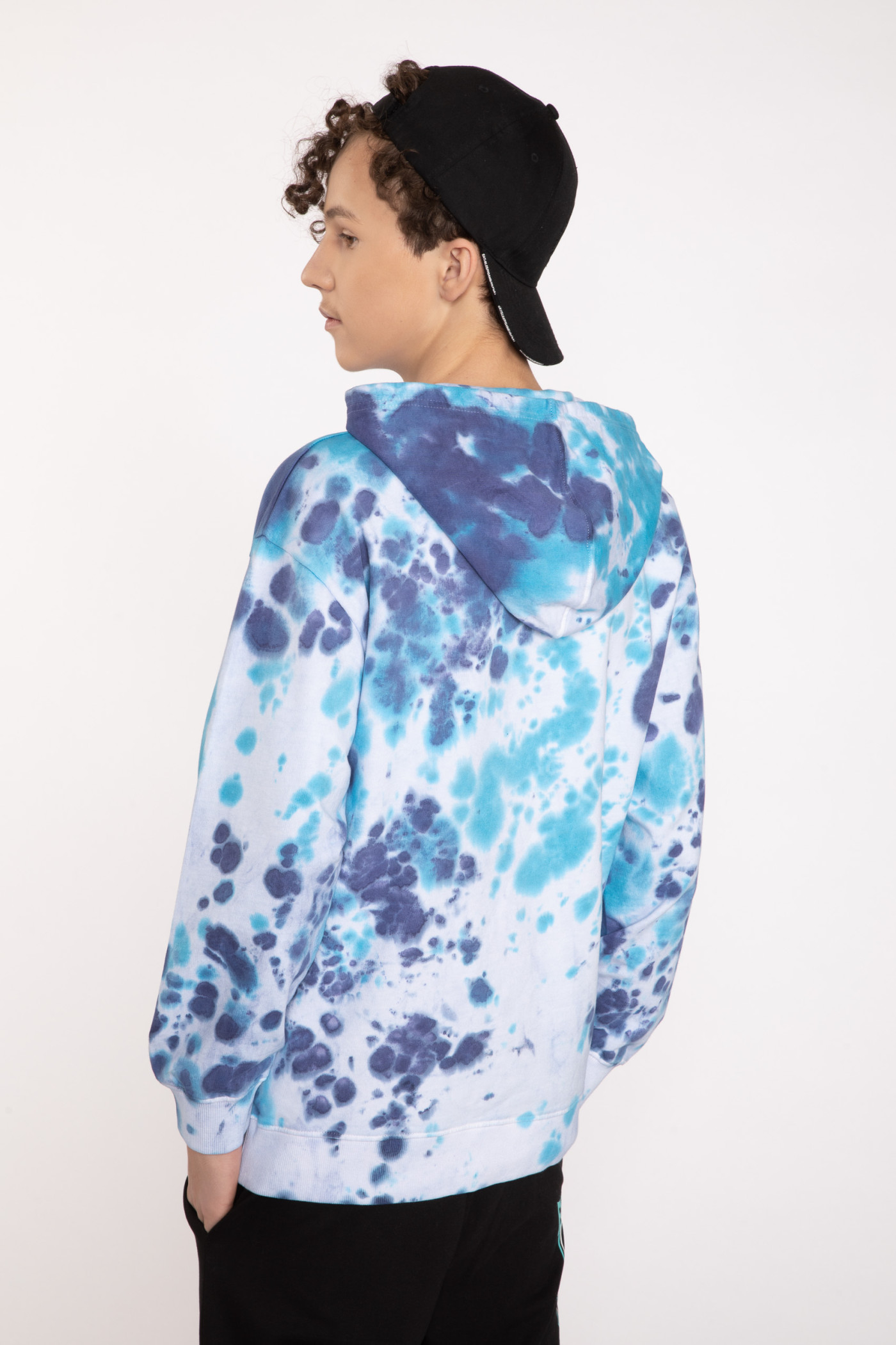 Niebieska bluza dresowa TIE DYE