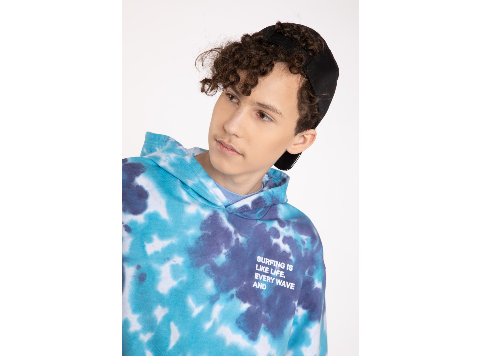 Niebieska bluza dresowa TIE DYE