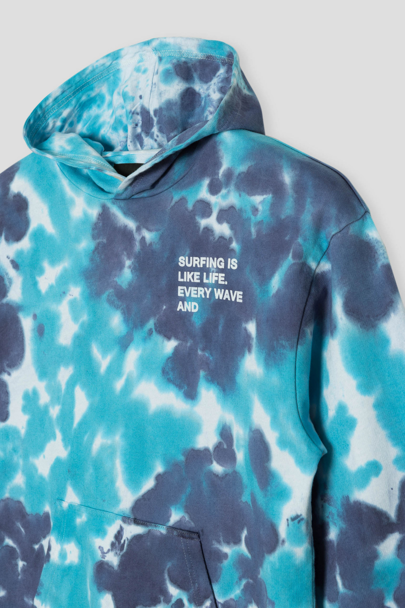 Niebieska bluza dresowa TIE DYE