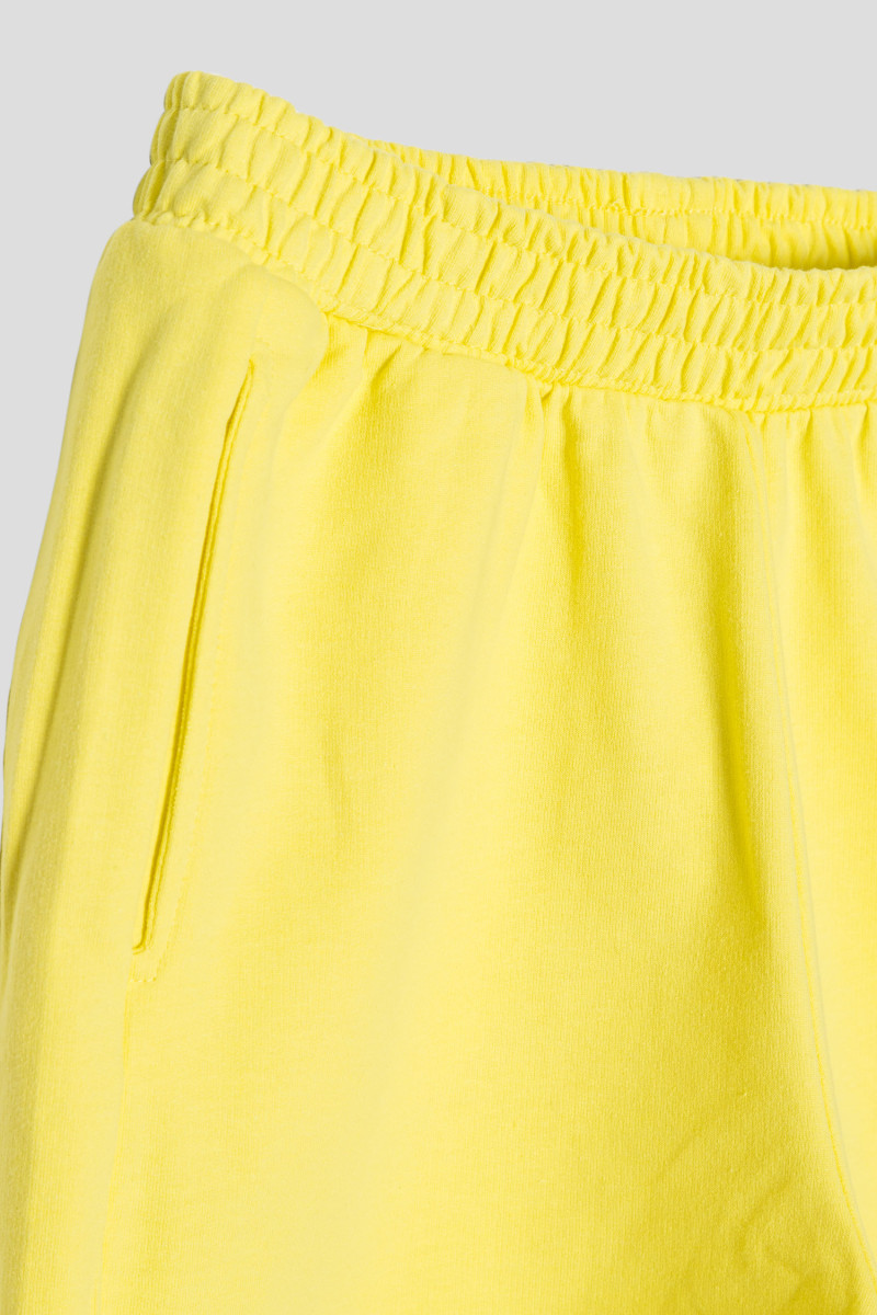 Żółte dresowe krótkie spodenki, żółty