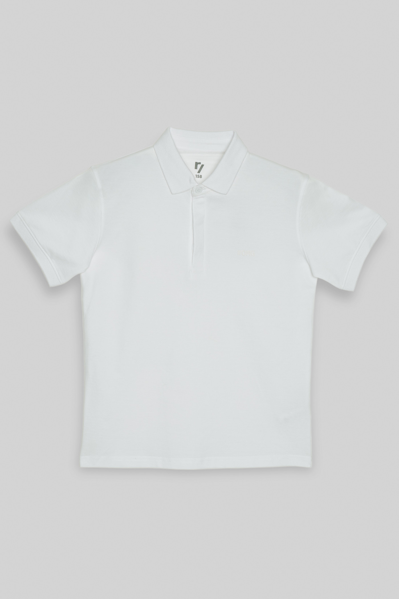 Biała koszulka polo z nadrukiem