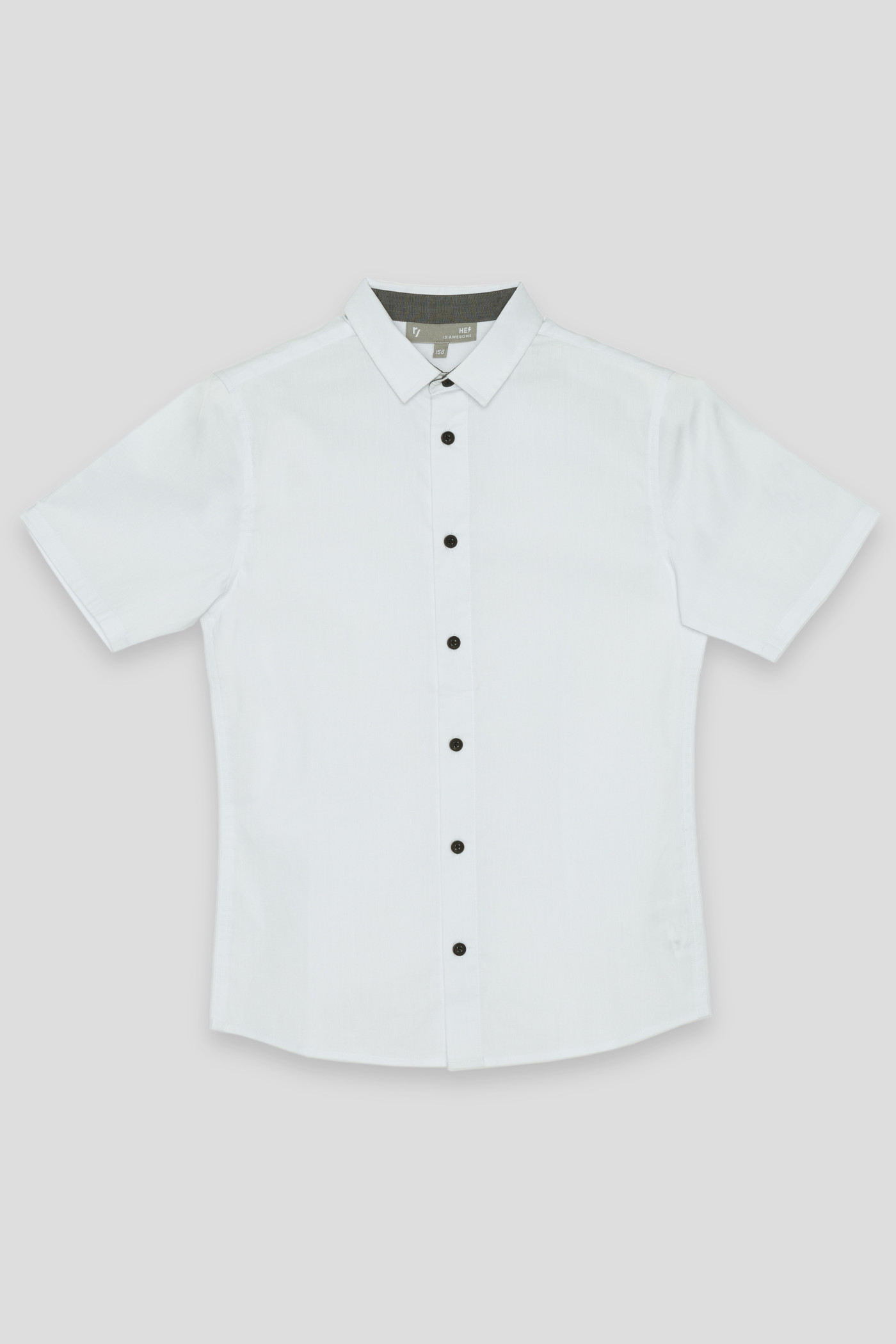 Biała koszula z krótkim rękawem