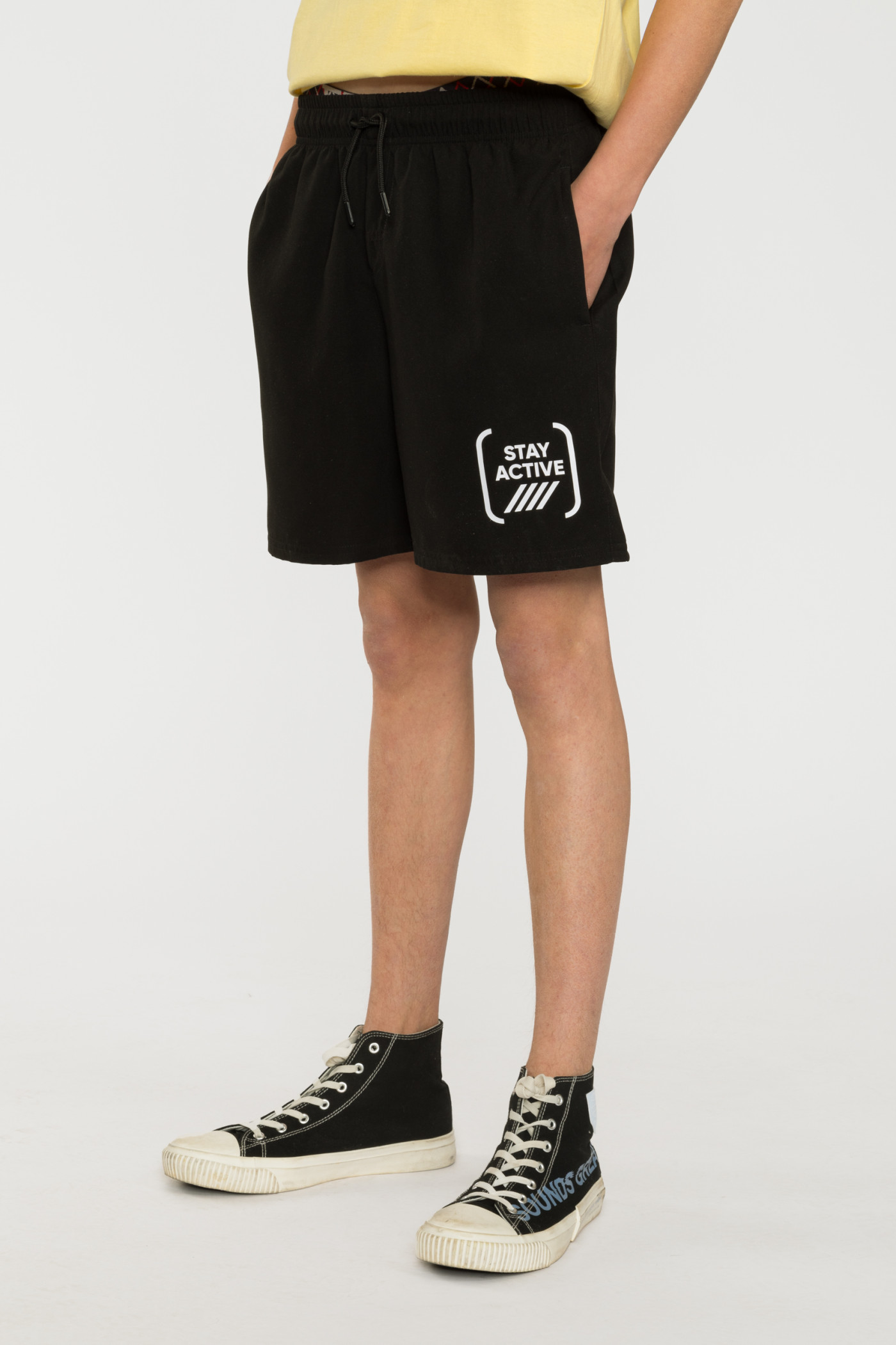 Czarne spodenki kąpielowe STAY ACTIVE