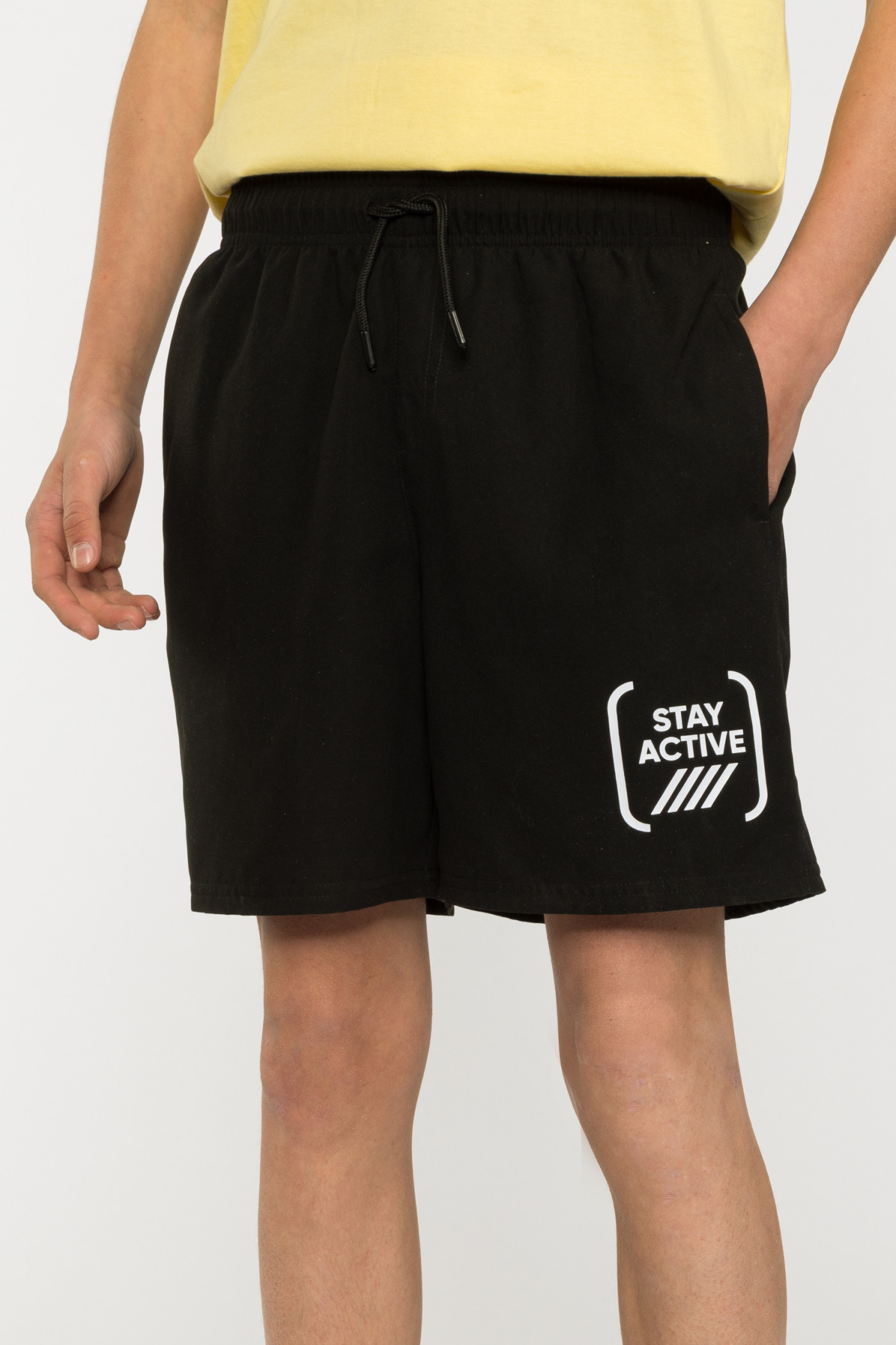 Czarne spodenki kąpielowe STAY ACTIVE