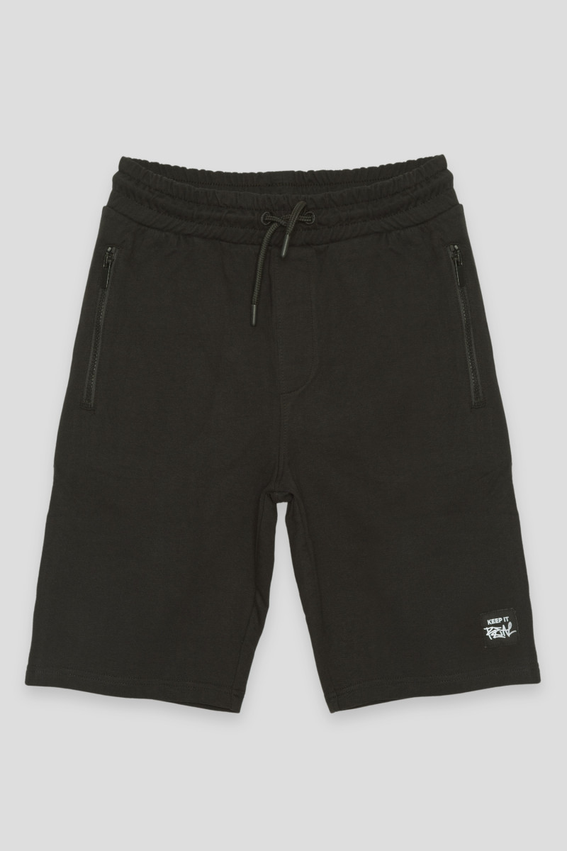 Czarne krótkie dresowe spodenki