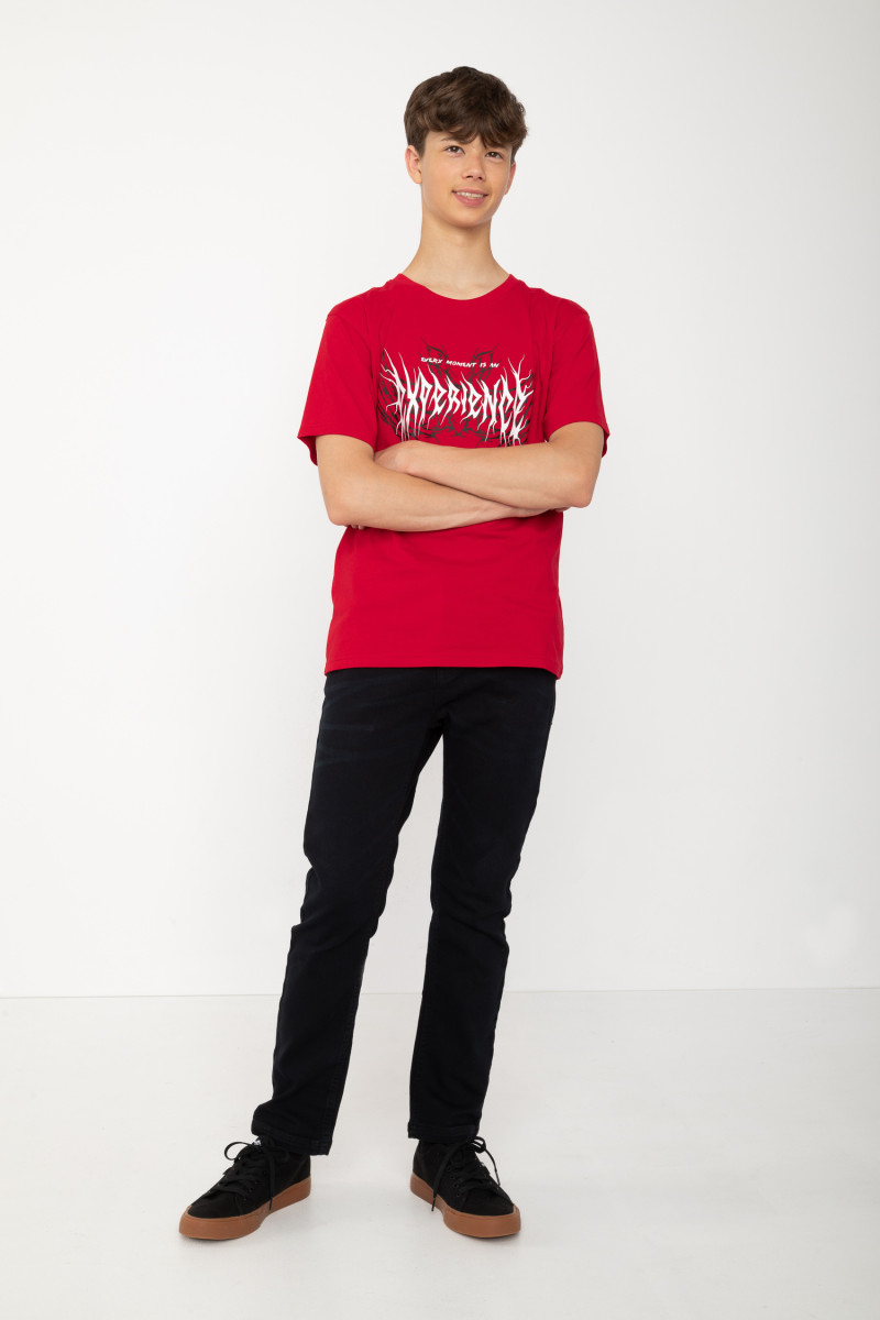 Czarne proste jeansy, czarny