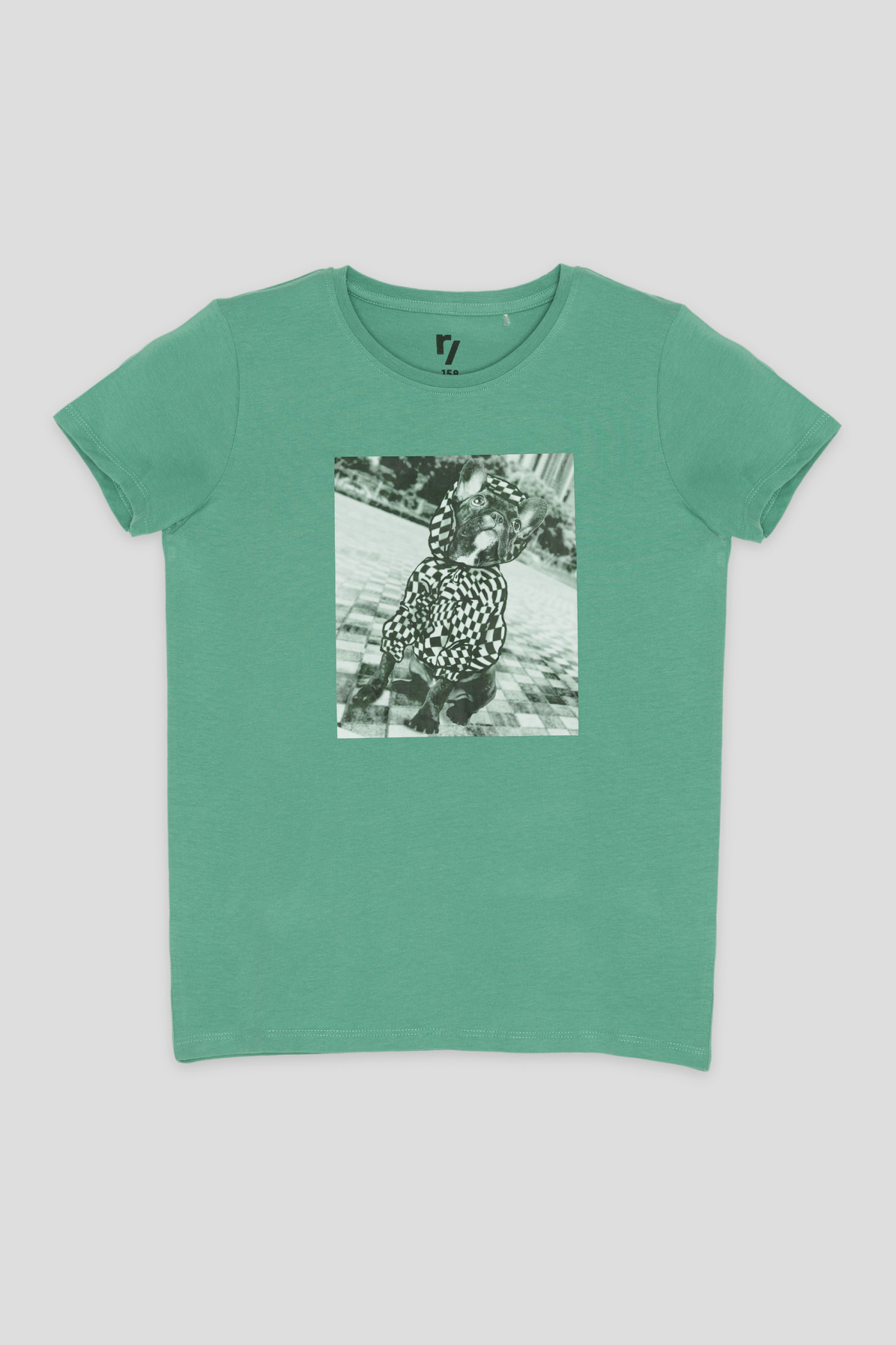 Zielony T-shirt z nadrukiem