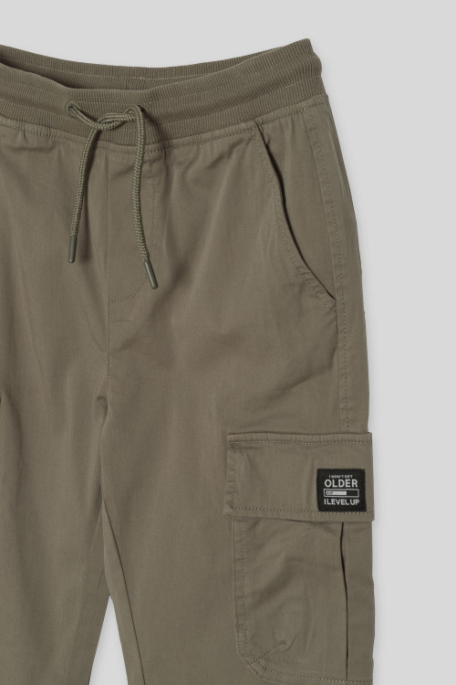 Spodnie typu cargo w kolorze khaki