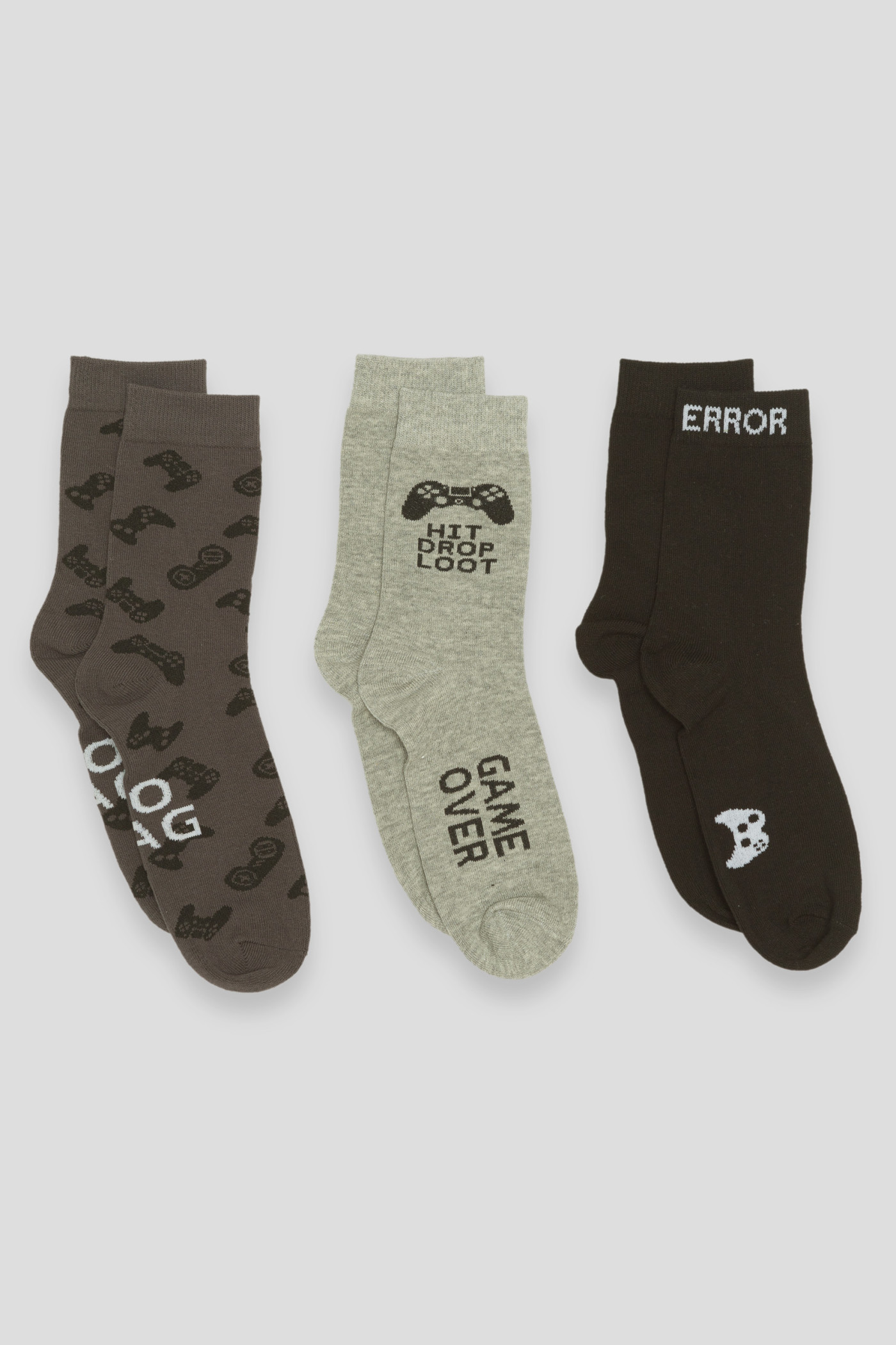 Wzorzyste skarpety 3-PAK