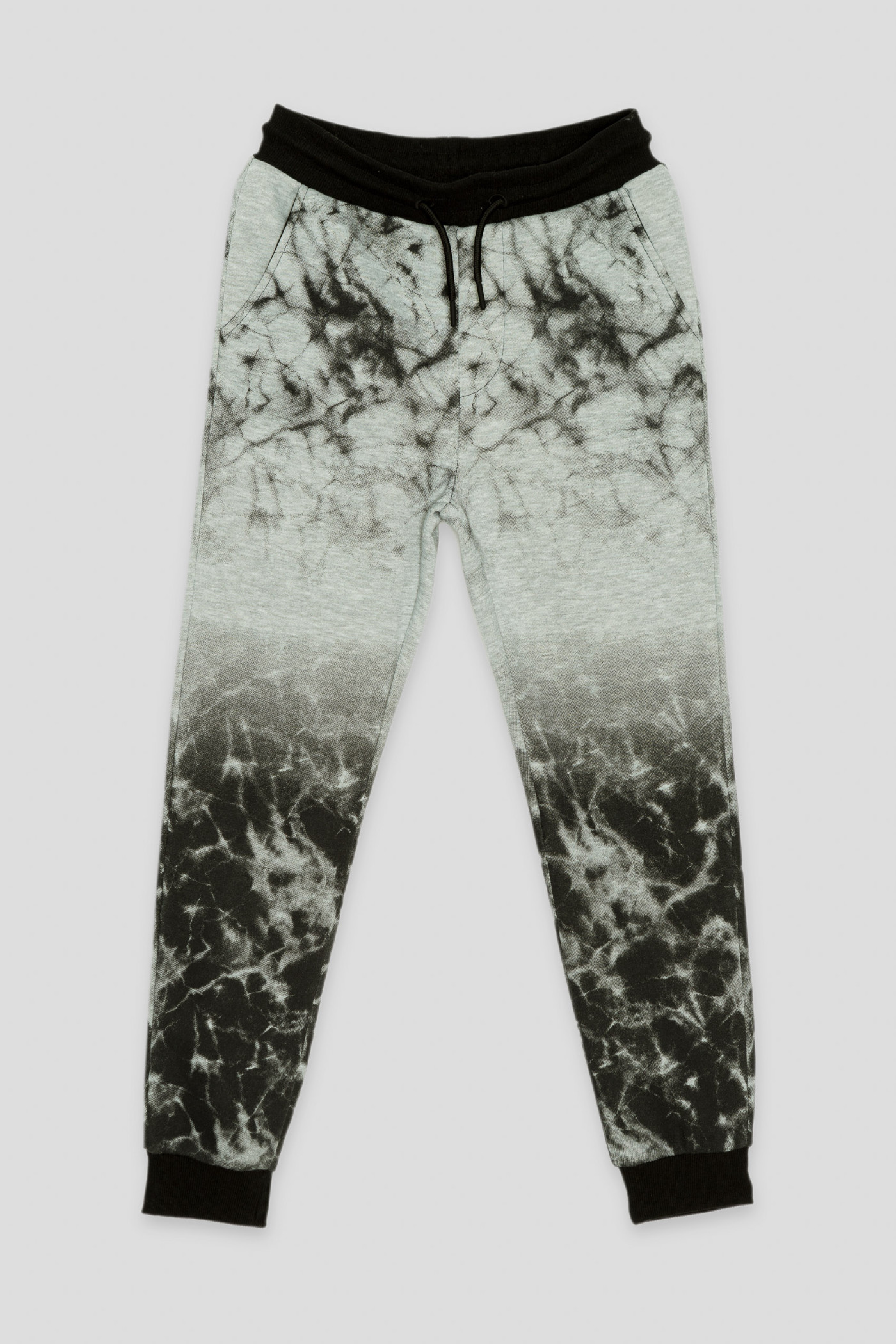 Szare spodnie dresowe z nadrukami