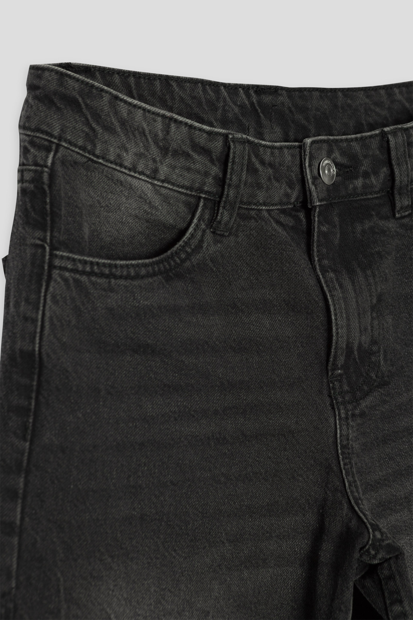 Szare jeansy typu MOM FIT