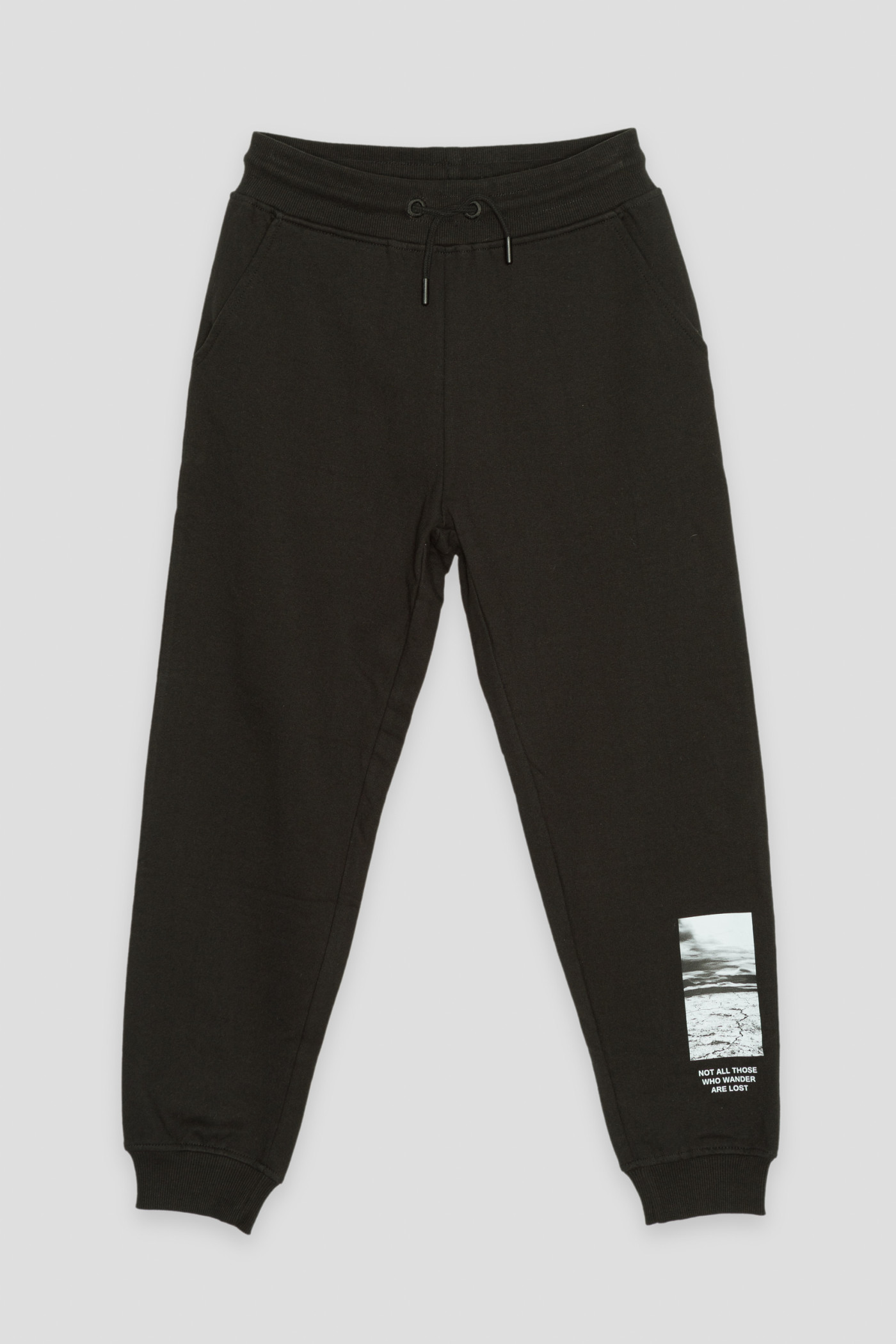 Czarne spodnie dresowe