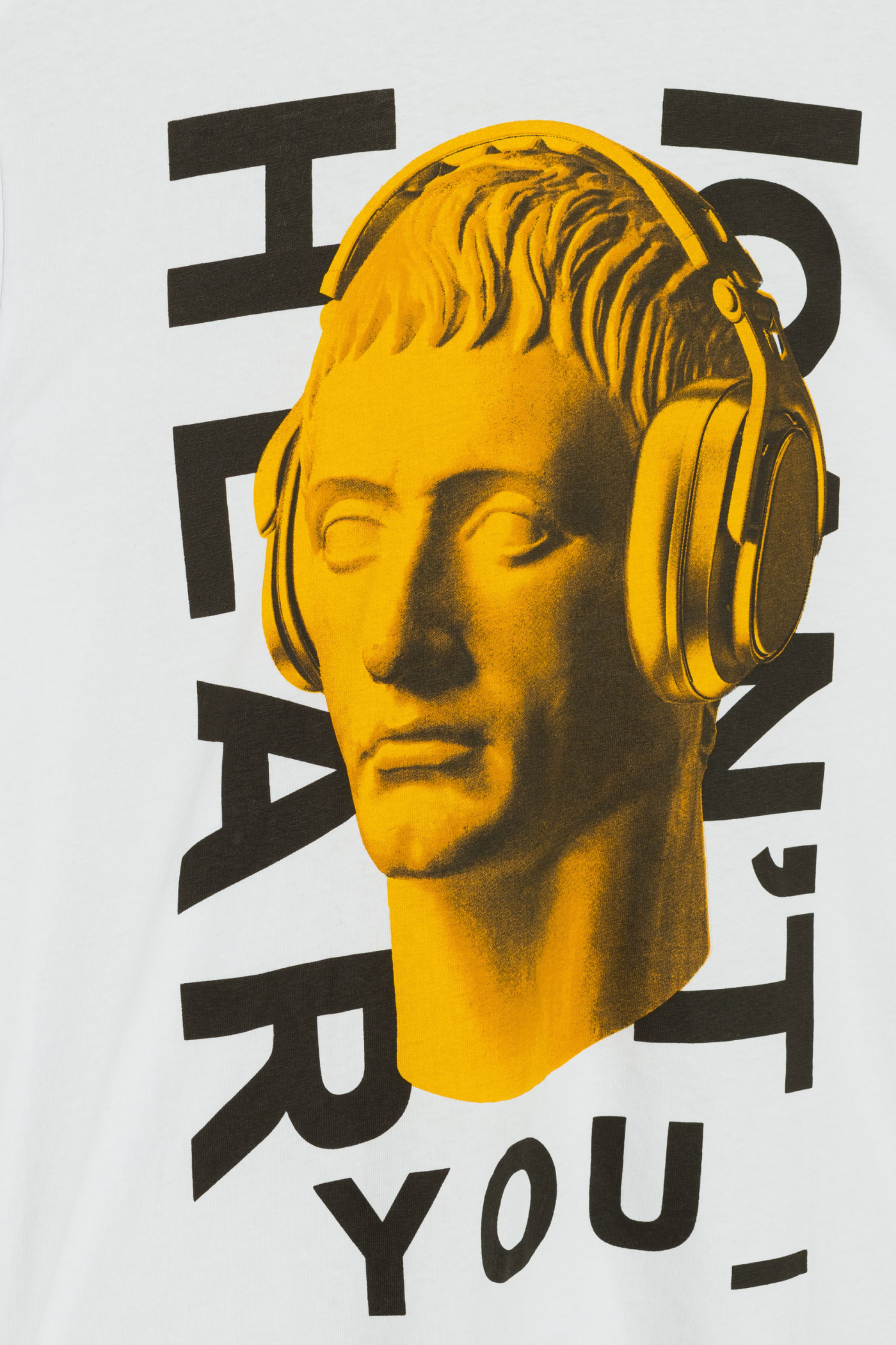 Biały T-shirt z nadrukiem