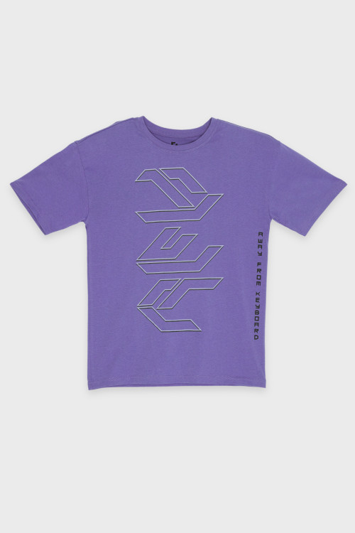 Czarno-fioletowa piżama t-shirt i spodnie