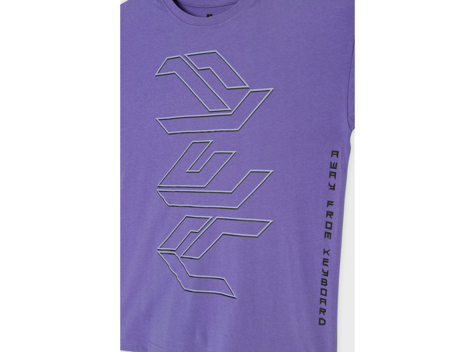 Czarno-fioletowa piżama t-shirt i spodnie