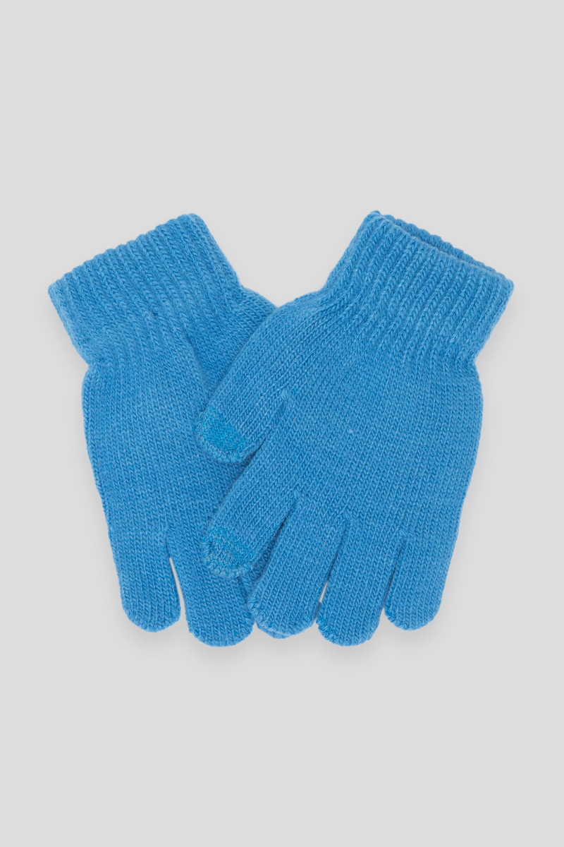 Niebieskie rękawiczki z możliwością dotyku ekranu, niebieski