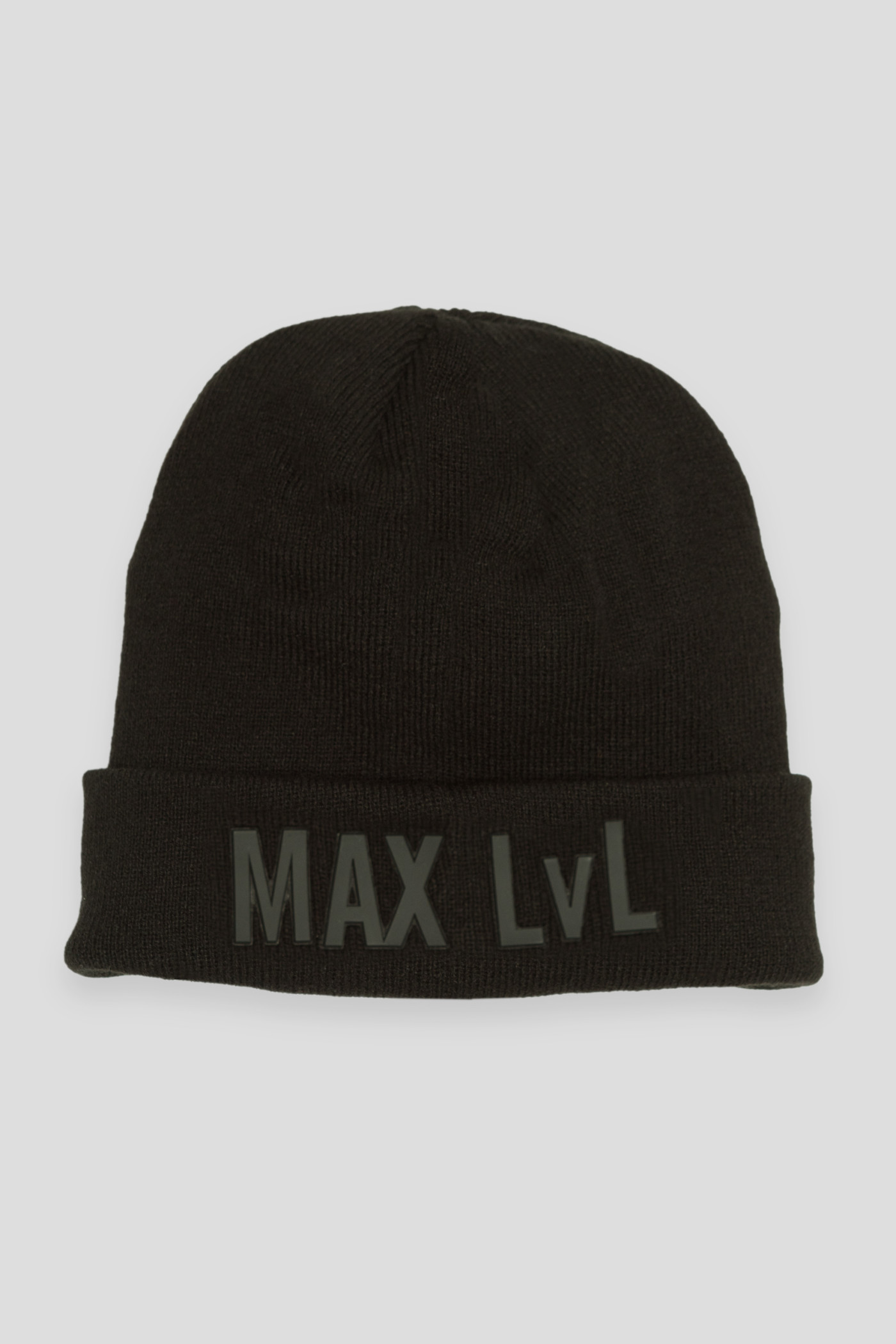 Czarna czapka z nadrukiem