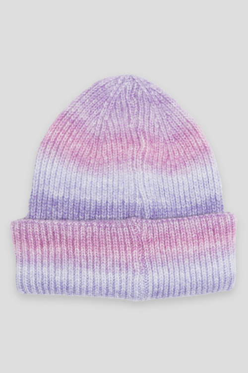 Fioletowa czapka ombre