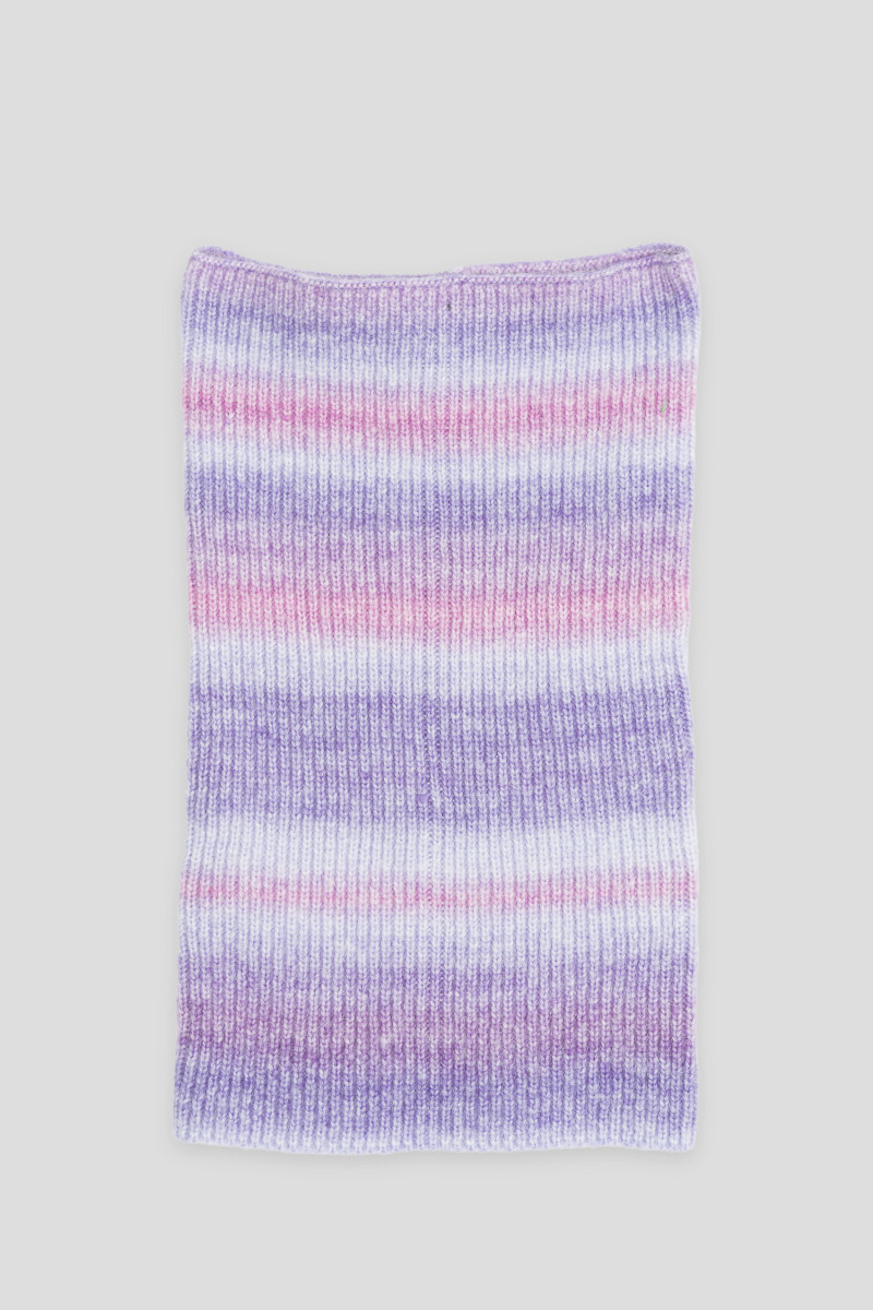 Fioletowy komin ombre pod szyję