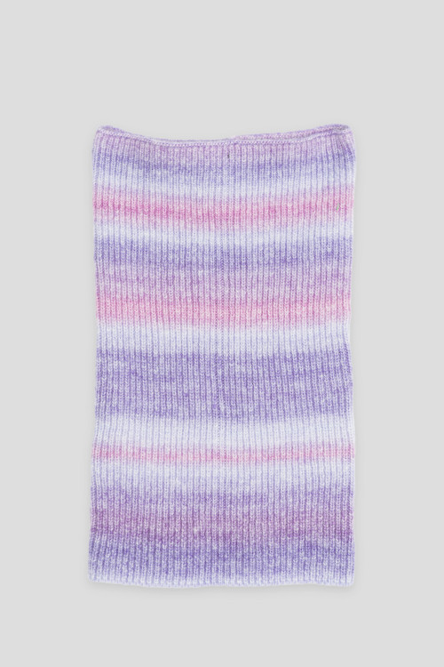 Fioletowy komin ombre pod szyję
