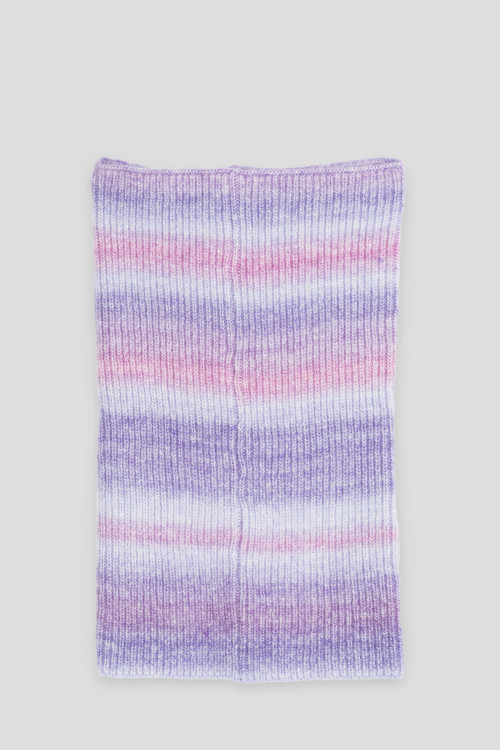 Fioletowy komin ombre pod szyję