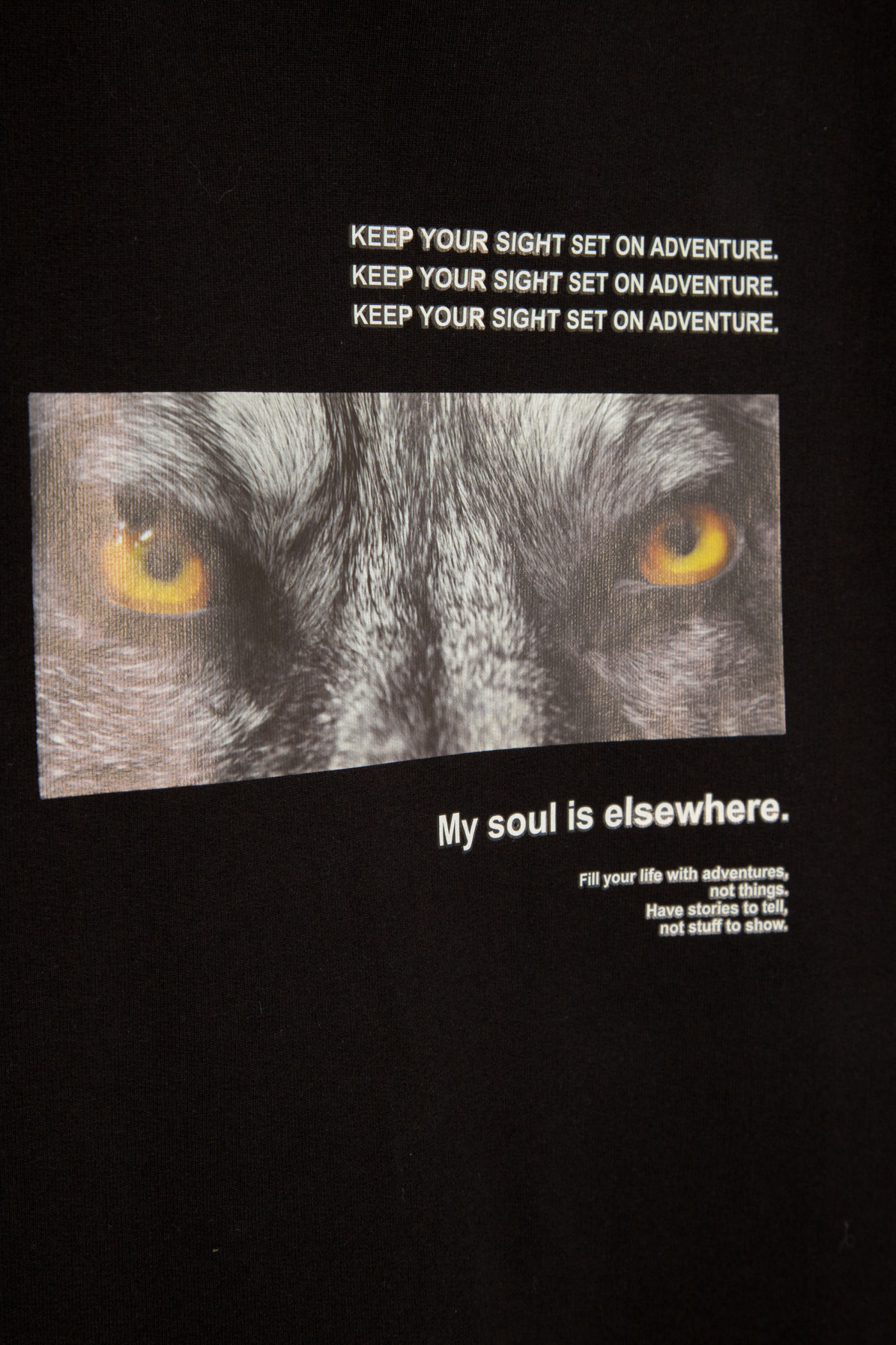 Czarna bluza dresowa z nadrukiem