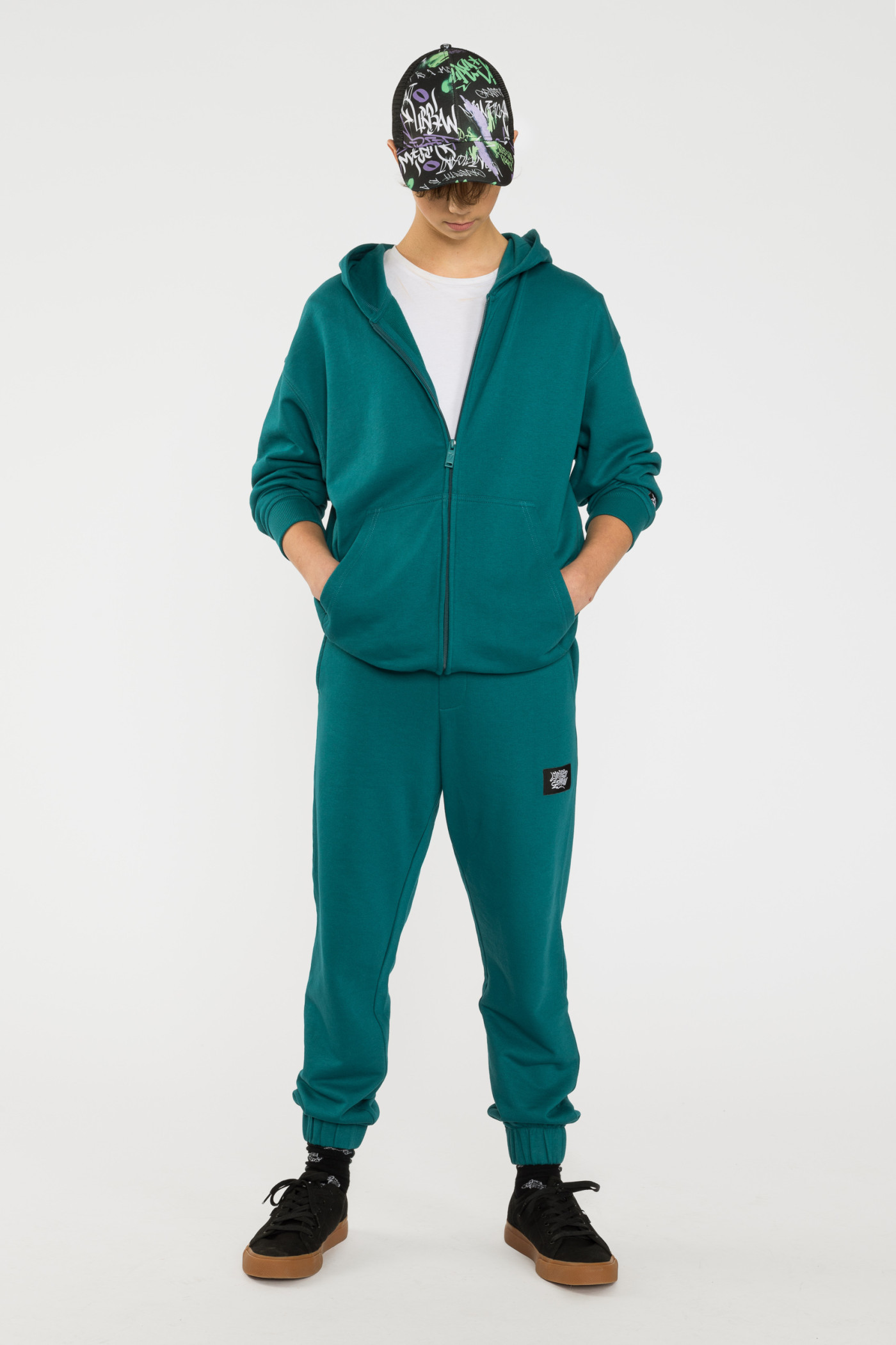 Spodnie dresowe w kolorze morskim